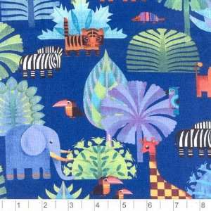   Safari Park Animals Royal Fabric By The Yard Arts, Crafts & Sewing