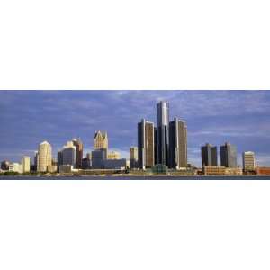  Skyscrapers at the Waterfront, Detroit, Michigan, USA by 