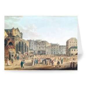 View of Saint Germain lAuxerrois, c.1802   Greeting Card (Pack of 2 