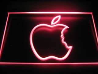 Apple Logo Steve Jobs Beer Bar Pub Store Light Sign Neon B548 NEW 