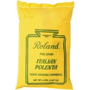 Roland Polenta, Fine Grain, 5 Pound  Grocery & Gourmet 