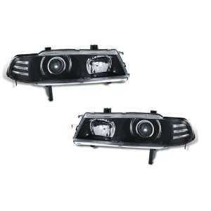   Projector headlight black 1pc Honda Prelude 92 96 2 door Automotive