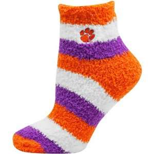   Clemson Tigers Womens Pro Stripe Sleep Soft Socks