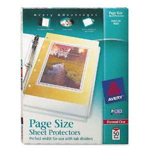  Avery® Top Load Poly 3 Hole Punched Sheet Protectors, Ltr 