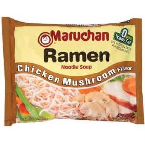 Maruchan Ramen Chicken Mushroom Flavor Noodle Soup 3 oz  