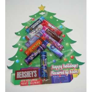    Hersheys Happy Holidays Flavored Lip Balm 10 Pack 