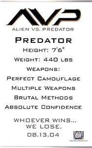 XTRA Ship FREE 3 Alien Vs. Predator Promo Cards  