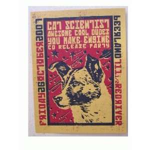   Cat Scientist Awesome Cool Dudes Silkscreen Poster 