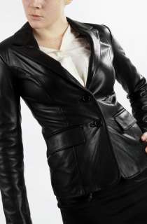   leather blazer style uf 78ll original price $ 400 00 169