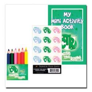 Stickers, and a Mini Activity Book  Makes a Great Quiet Book for Young 