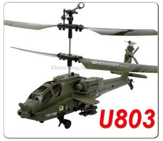 UDI U803 3.5CH Infrared Apache Armed RC Helicopter Gyro  