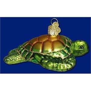  Sea Turtle Old World Glass Ornament