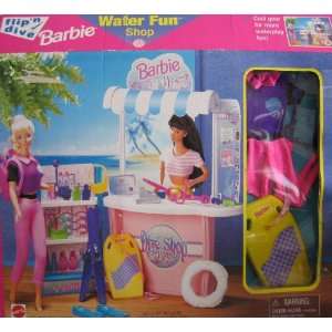  Flip n Dive Barbie Water Fun Shop Playset (1997 Arcotoys 