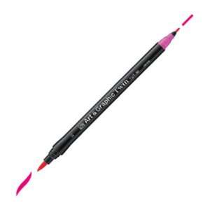  ZIG Art and Graphic Twin Tip Brush Marker Pen 037 Cyan 