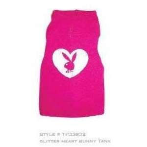  GLITTER HEART TANK MEDIUM PINK