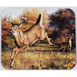  Colorful Deer Scene Mouse Pad