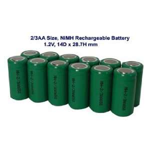  NiMH Rechargeable Cell 2/3 AA 650 mAh Rechargeable 