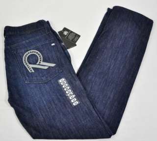 NEW Rock & Republic Mens VAUGHN Lowrise Skinny Denim Blue Jeans Size 