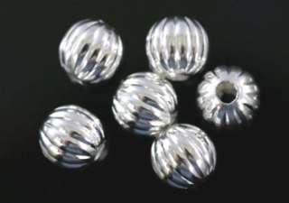   metal color silver plated size 10 mm type silver plated beads melon