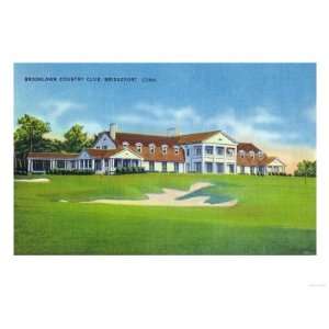   Exterior View of the Brooklawn Country Club Giclee Poster Print, 24x32