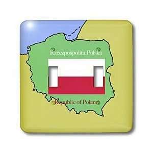  and Maps   The map and flag of Poland with the Republic of Poland 