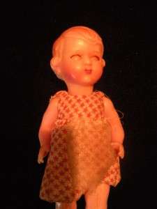 VINTAGE DOLL JOINTED ARMS LEGS AND HEAD HARD CELLULOID PLASTIC LITTLE 