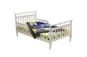 Dream On Me Classic Sleigh Toddler Bed   White  