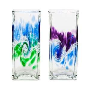  Swirling Sea Glass Vases