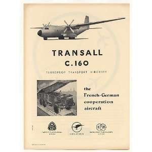   HFB Transall C 160 Turboprop Aircraft Print Ad (41996)