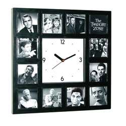 The Twilight Zone big Clock with 12 pictures classic scenes and more 