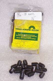HOLO KROME ALLEN Hex Socket Set Screws 5/16 18x1/2 UNC 20pc 5/16   18 