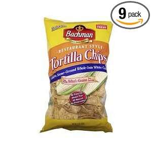 Bachman Restaurant Style Tortilla Chips, 10.0 Oz Bags (Pack of 9)