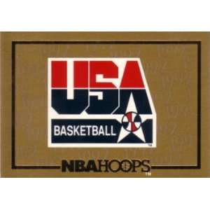  1991 92 Hoops USA Basketball gold logo insert card Sports 