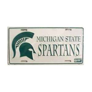   6x12) Michigan State Spartans NCAA Tin License Plate