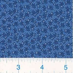  45 Wide Julianna Blue Fabric By The Yard Arts, Crafts 