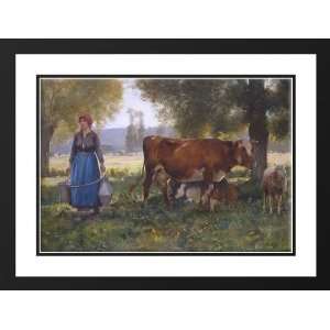  Dupre, Julien 24x19 Framed and Double Matted Laitiere 