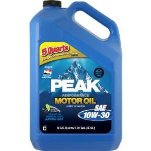  Peak P3M015 SAE 10W 30 Performance Motor Oil   5 Quart 