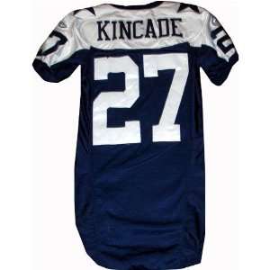  Keylon Kincade #27 Cowboys Game Issued Navy Throwback 