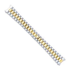    20 22mm Two tone President Style Solid Link Watch Band Jewelry