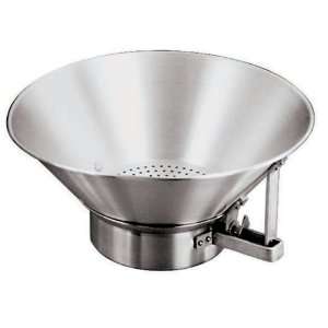   15 3/8 Inch Fried Food Colander, Stainless Steel