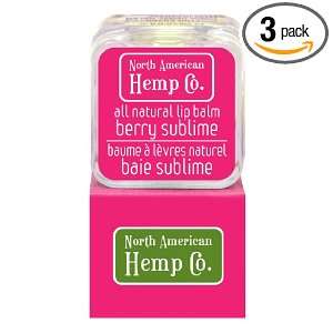 North American Hemp Co. All Natural Lip Balm, Berry Sublime, .17 Ounce 