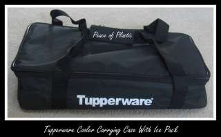 Tupperware New RARE Black Cooling Carrying Case Ice Pack, Consultant 