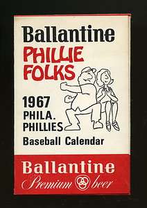   Baseball Schedule Connie Mack Stadium Ashburn Ballantine Beer ad