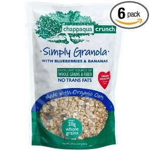 Chappaqua Crunch Simply Granola with Blueberries & Bananas, 13 Ounce 