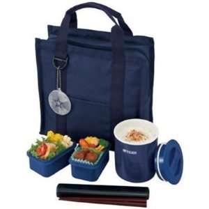  Warm lunch Japan BENTO BAKO Lunch Box Blue TIGER Warmth is 