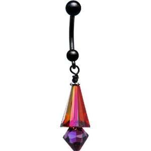  Handcrafted Austrian Crystal Voguish Drop Belly Ring 