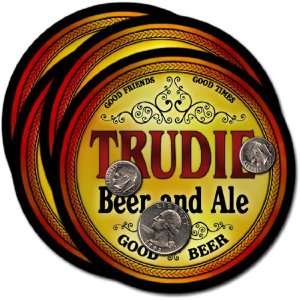  Trudie, GA Beer & Ale Coasters   4pk 