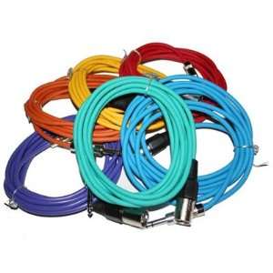   Colored Cables XLR Male to TRS 1/4   Pro Audio Adapters Electronics
