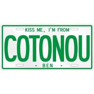   ME , I AM FROM COTONOU  BENIN LICENSE PLATE SIGN CITY