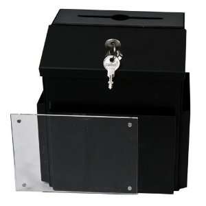  Ballot Box or Suggestion Box Locking Metal Ballot Box 3 